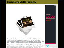 Tablet Screenshot of environmentally-friendly.com